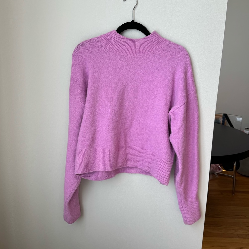 Los Angeles Atelier & Other Stories Pink / Purple Mock Neck Sweater